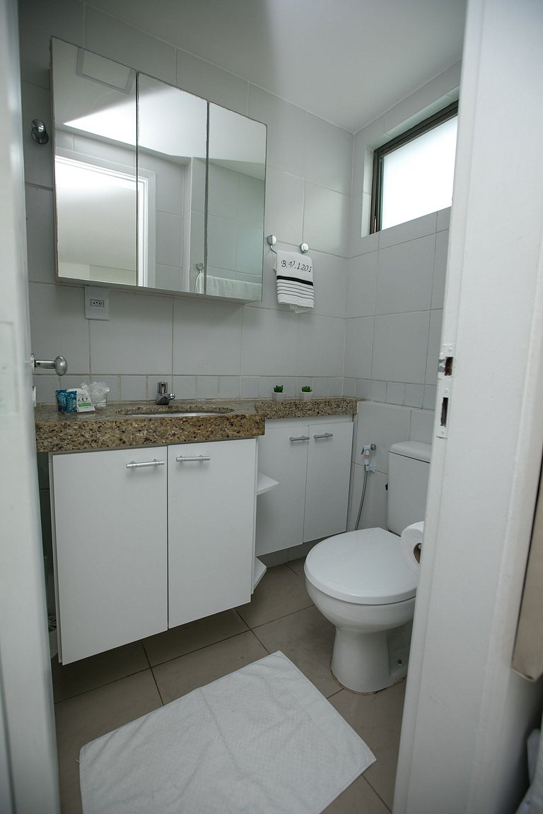 1201 - Flat Quarto e Sala a 400m da Praia Boa Viagem, Wi-Fi