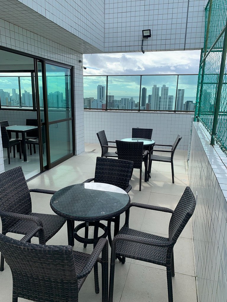 Flat a 200Metros Shopping Recife, TV 55", Com Pisicna em Boa