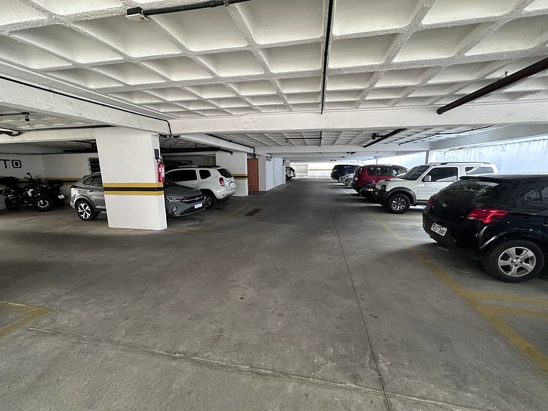 Novo Flat com Vista Mar, Piscina e Wi-Fi 500Mbps