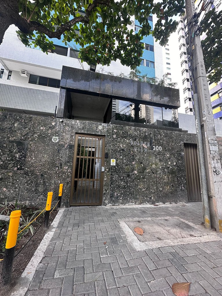 Novo Flat com Vista Mar, Piscina e Wi-Fi 500Mbps