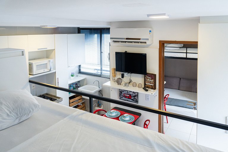 Flat para até 4 Pessoas, Boa Viagem com Piscina a 350m Praia