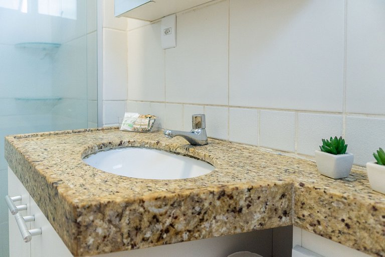 1201 - Flat Quarto e Sala a 400m da Praia Boa Viagem, Wi-Fi