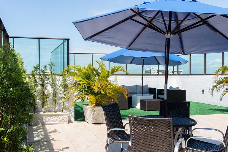 706 - Lindo Flat, recém Reformado com Piscina e Wifii 500Mbp