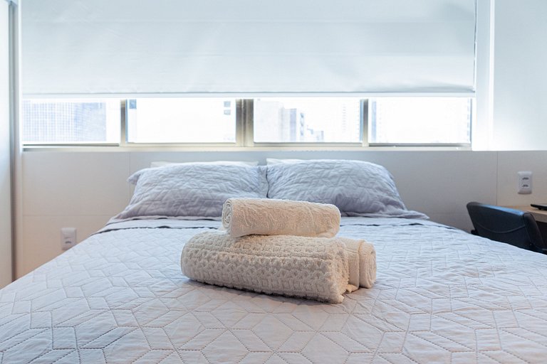 Flat em Boa Viagem a 200metros do Shopping Recife