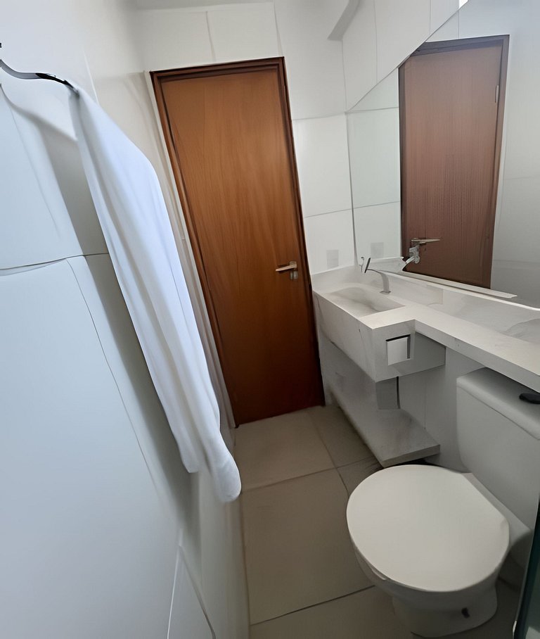 Flat a 200m do Shopping Recife Reformado c/ Piscina