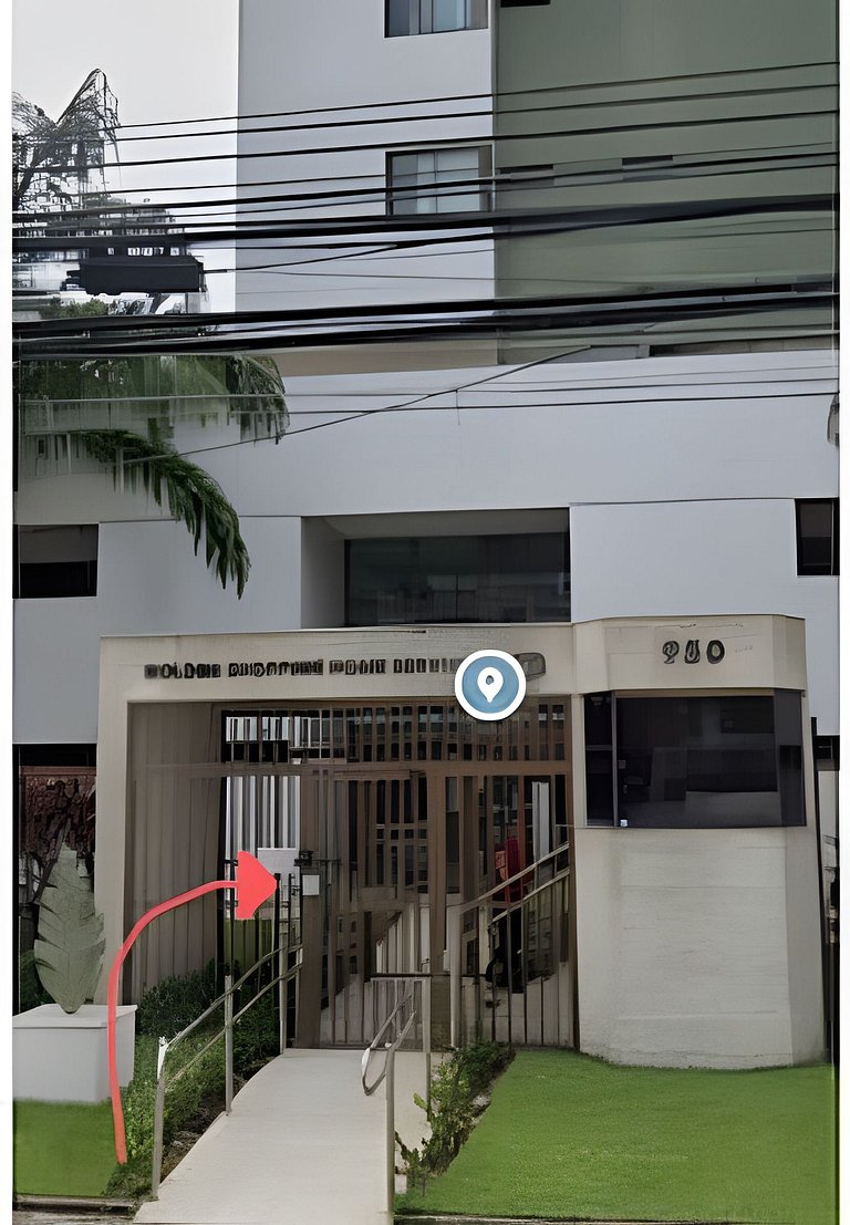 Flat a 200m do Shopping Recife Reformado c/ Piscina