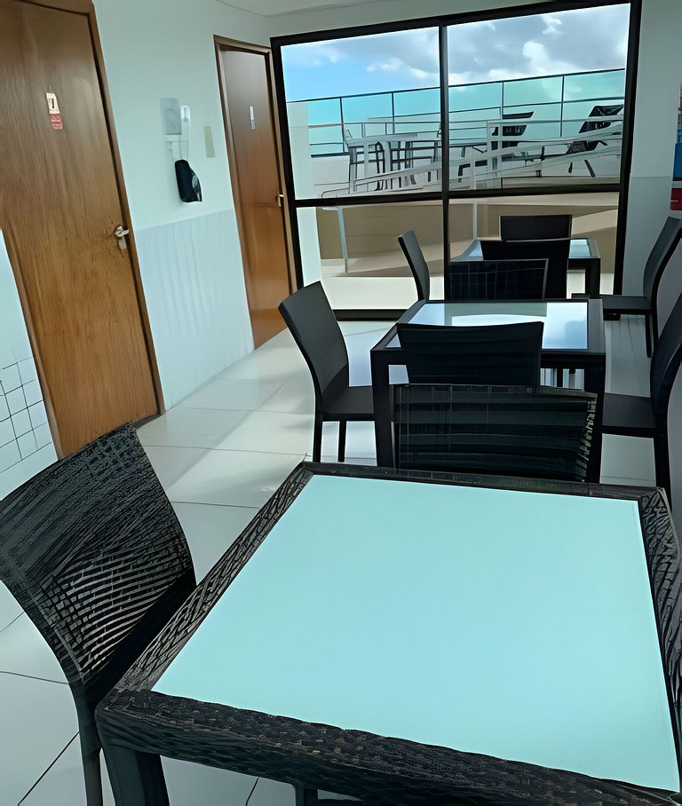 Flat a 200m do Shopping Recife Reformado c/ Piscina