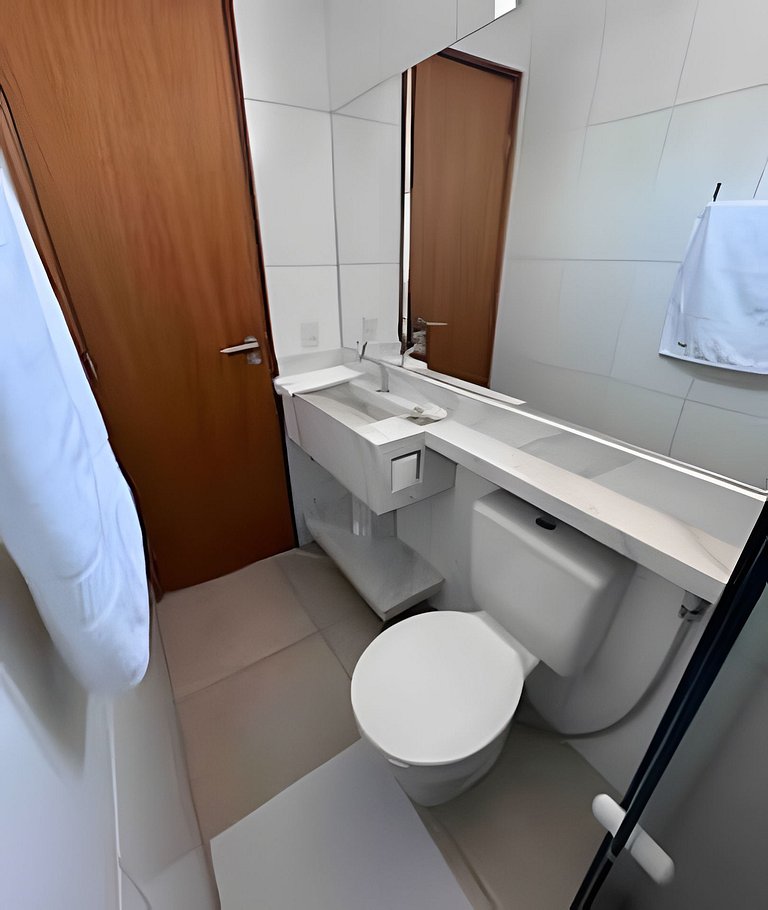 Flat a 200m do Shopping Recife Reformado c/ Piscina