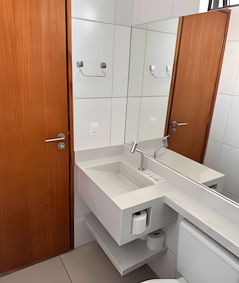 Flat a 200m do Shopping Recife Reformado c/ Piscina