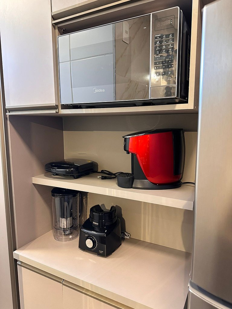 Flat a 200m do Shopping Recife Reformado c/ Piscina