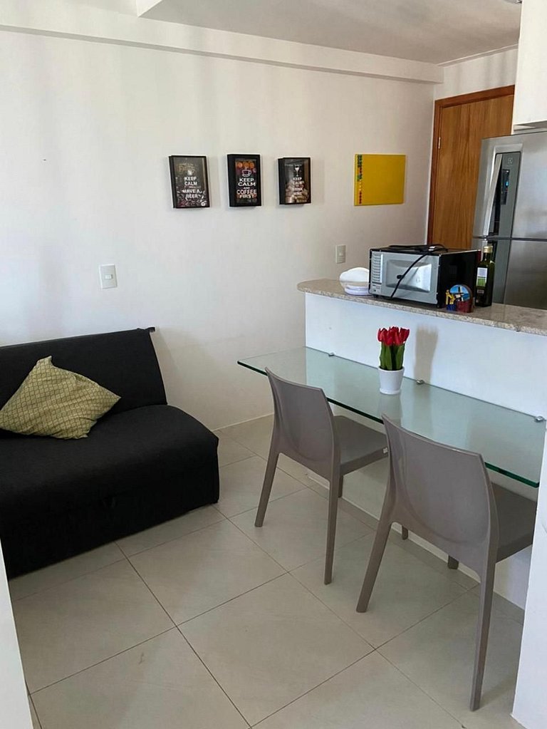 Loft a 200m do Shopping , com Piscina wifii 500Mbps