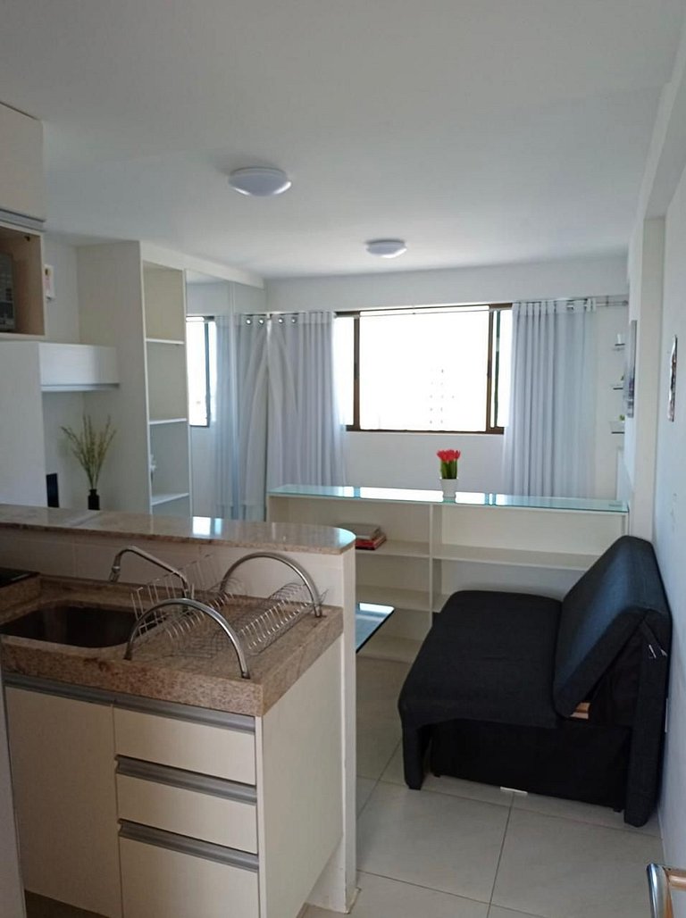 Loft a 200m do Shopping , com Piscina wifii 500Mbps