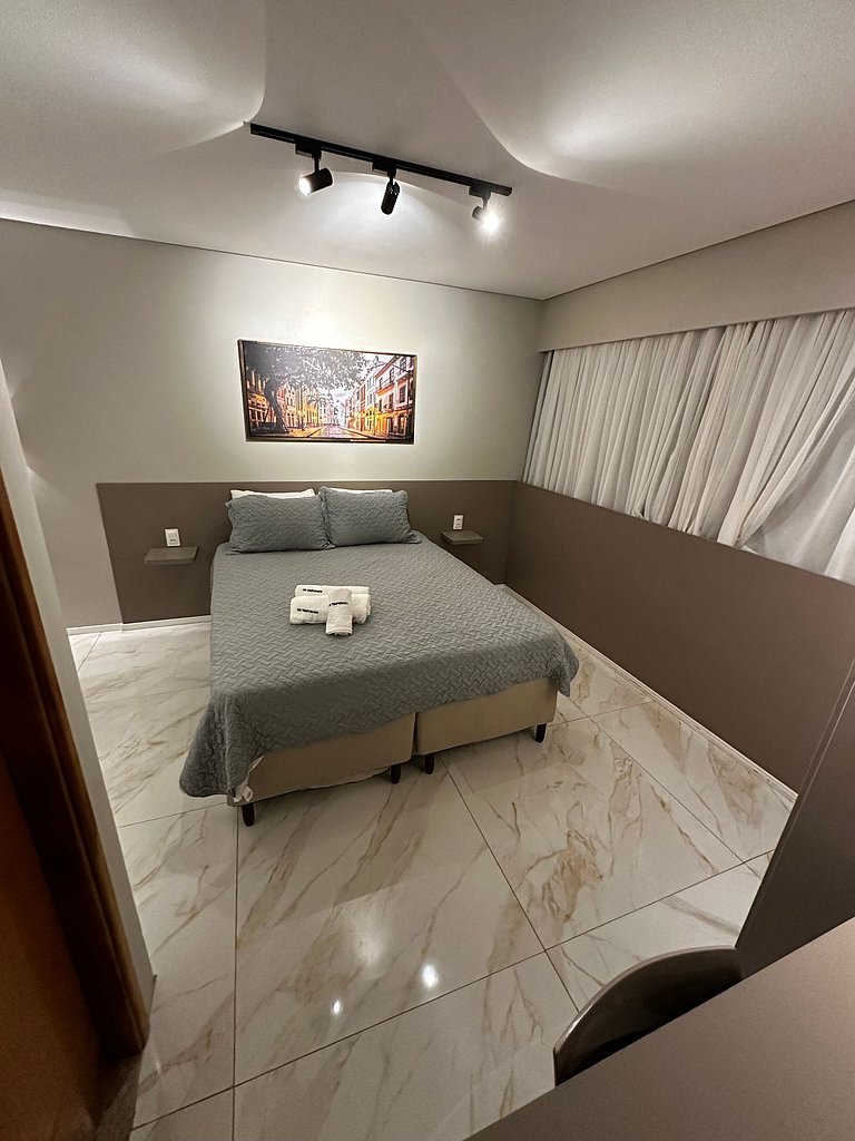 Flat a 200m do Shopping Recife Reformado c/ Piscina