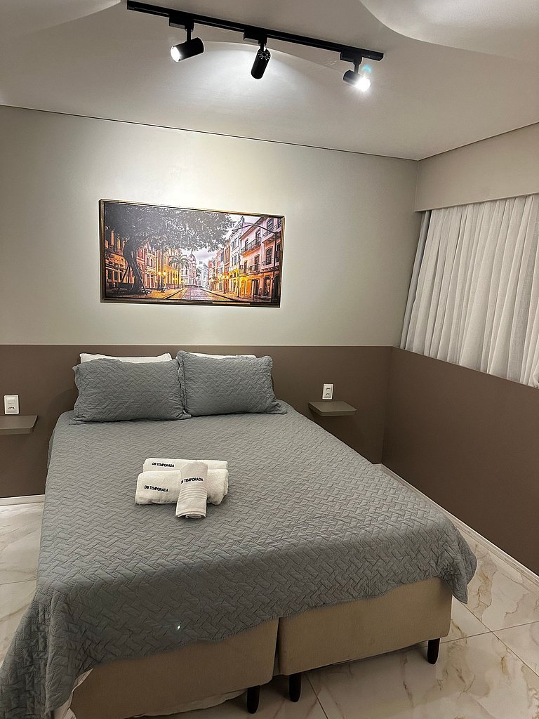 Flat a 200m do Shopping Recife Reformado c/ Piscina