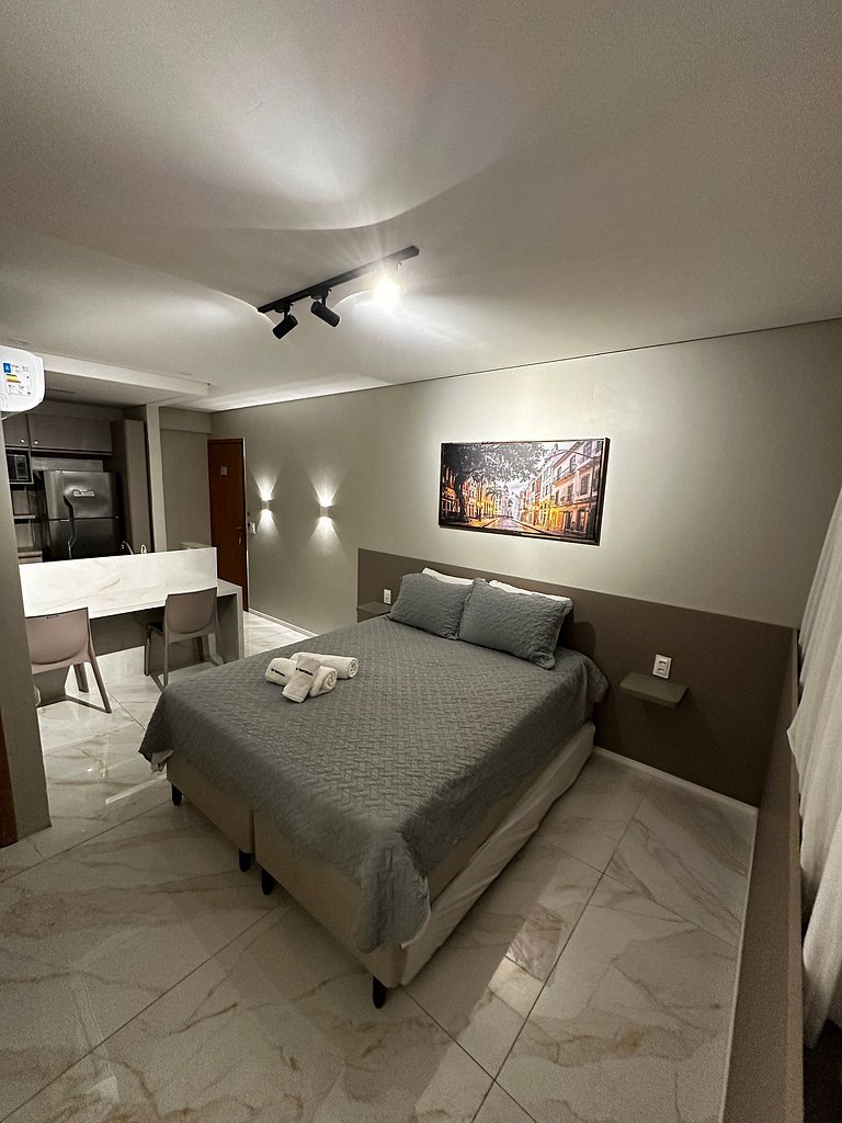 Flat a 200m do Shopping Recife Reformado c/ Piscina