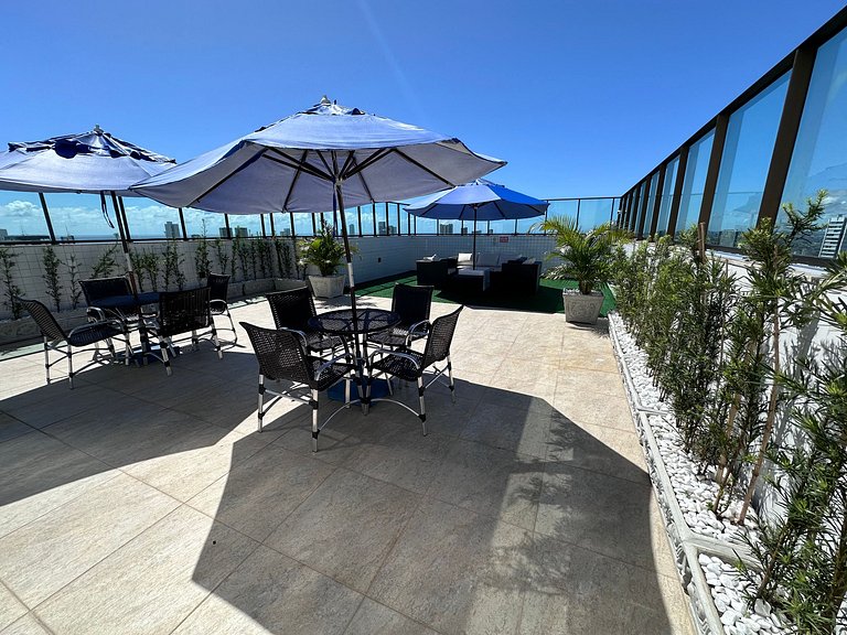 Loft a 200m do Shopping , com Piscina wifii 500Mbps