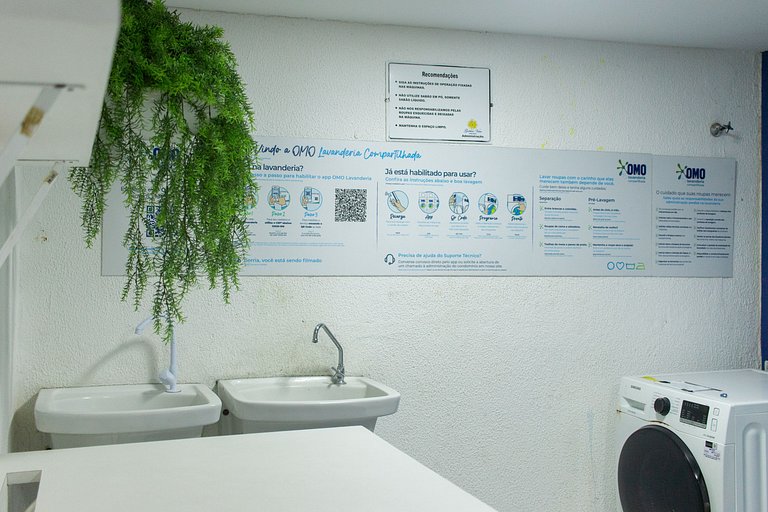 Flat com Vista Mar, Piscina e Wi-Fi