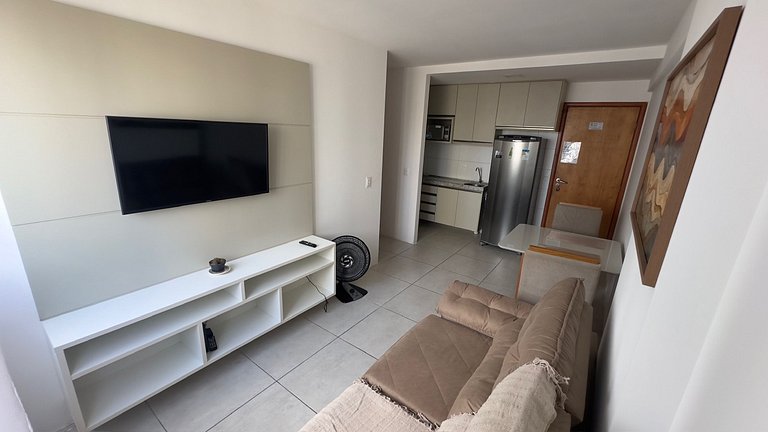 Lindo Quarto e Sala Perto da Praia De Boa Viagem!