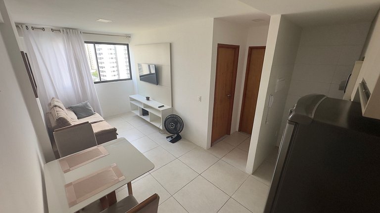 Lindo Quarto e Sala Perto da Praia De Boa Viagem!