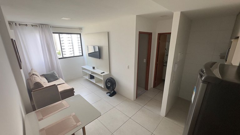 Lindo Quarto e Sala Perto da Praia De Boa Viagem!