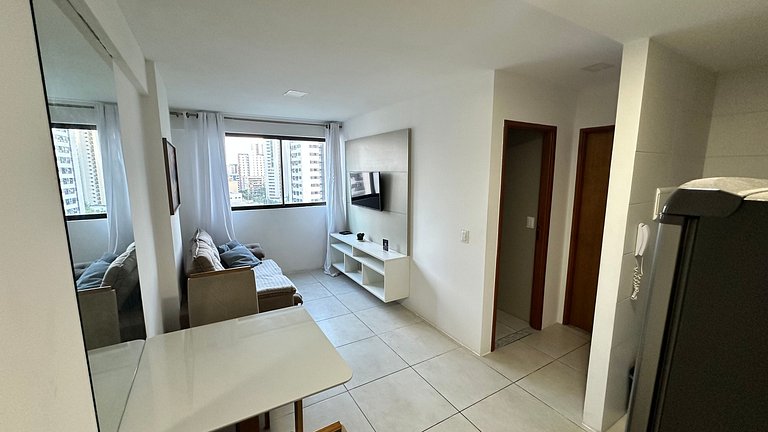 Lindo Quarto e Sala Perto da Praia De Boa Viagem!