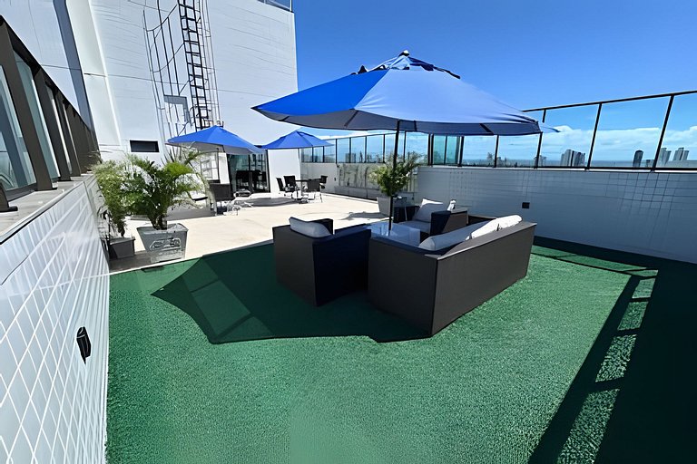 Novo e Moderno flat ao lado do Shopping Recife