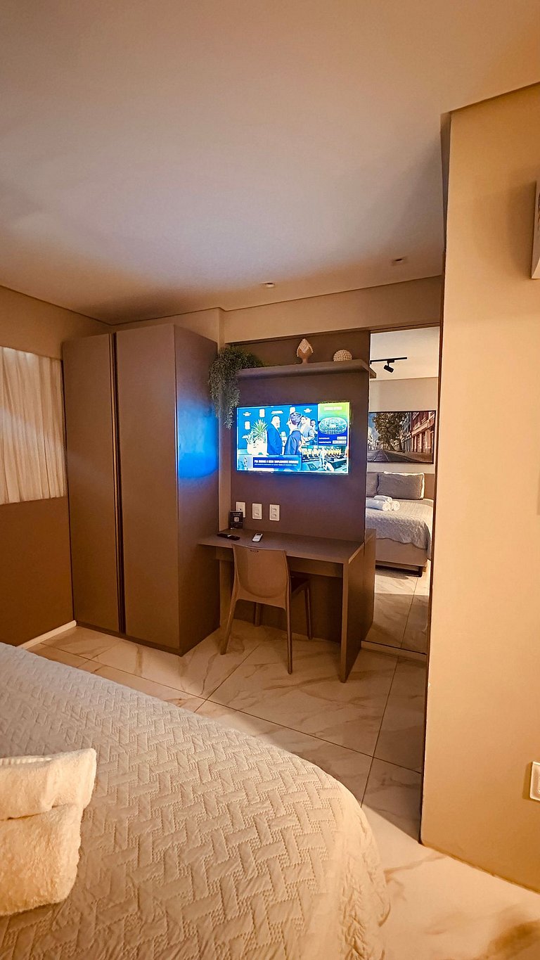 Flat a 200m do Shopping Recife Reformado c/ Piscina