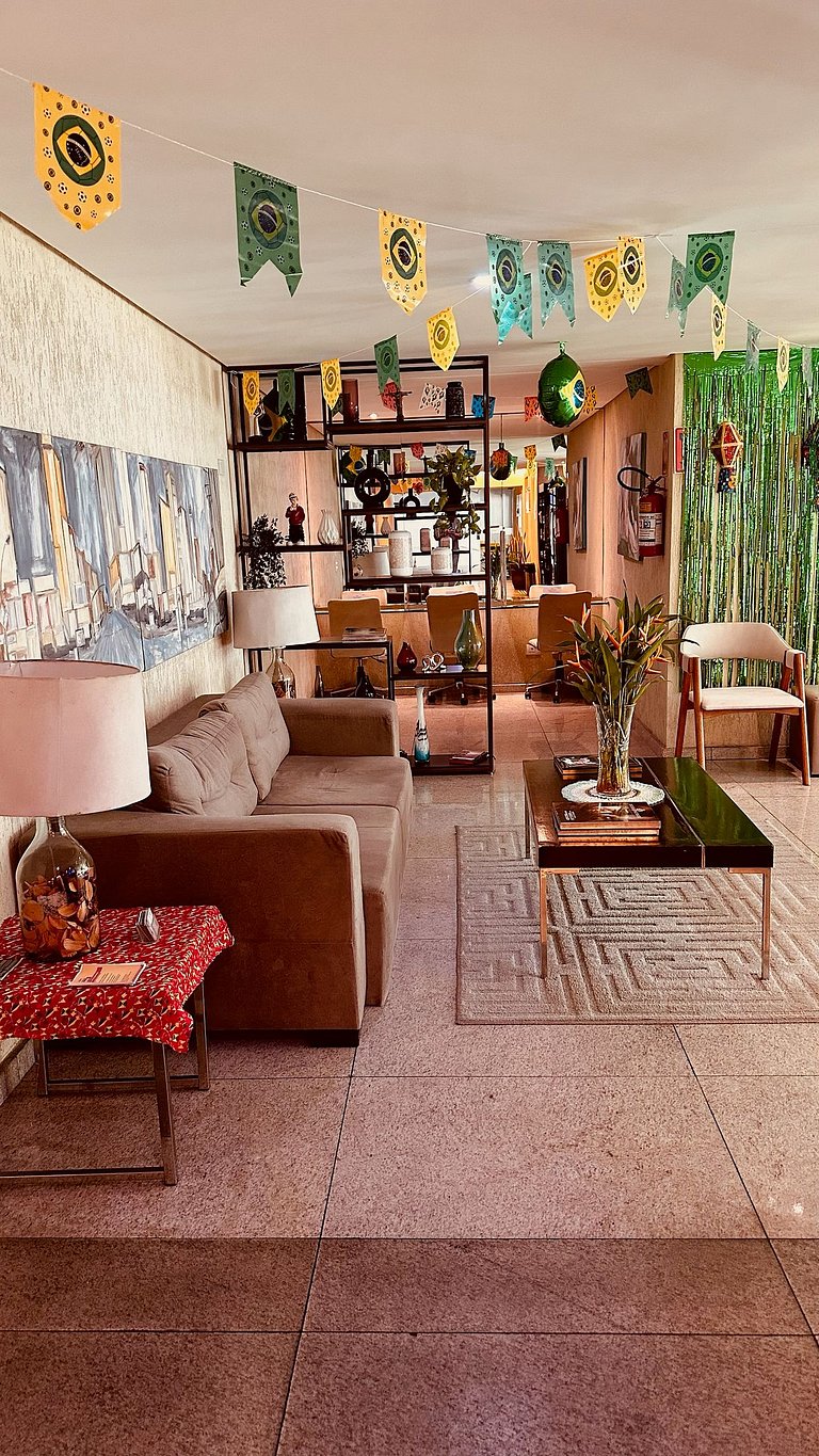 Loft a 200m do Shopping , com Piscina wifii