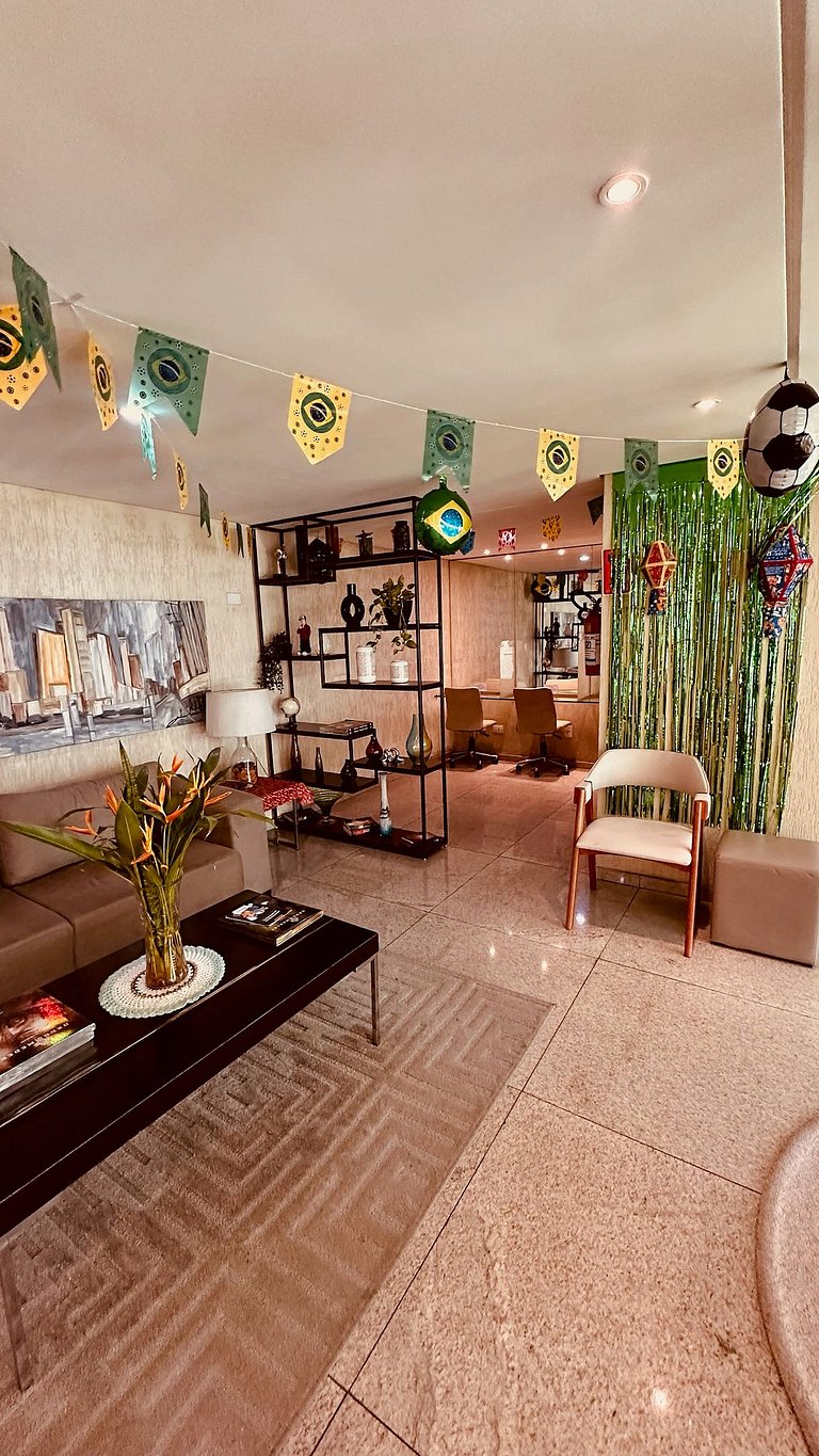 Loft a 200m do Shopping , com Piscina wifii