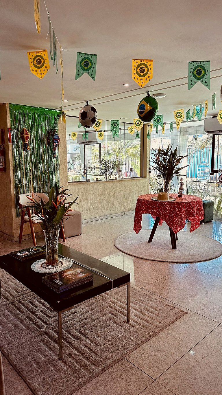 Loft a 200m do Shopping , com Piscina wifii