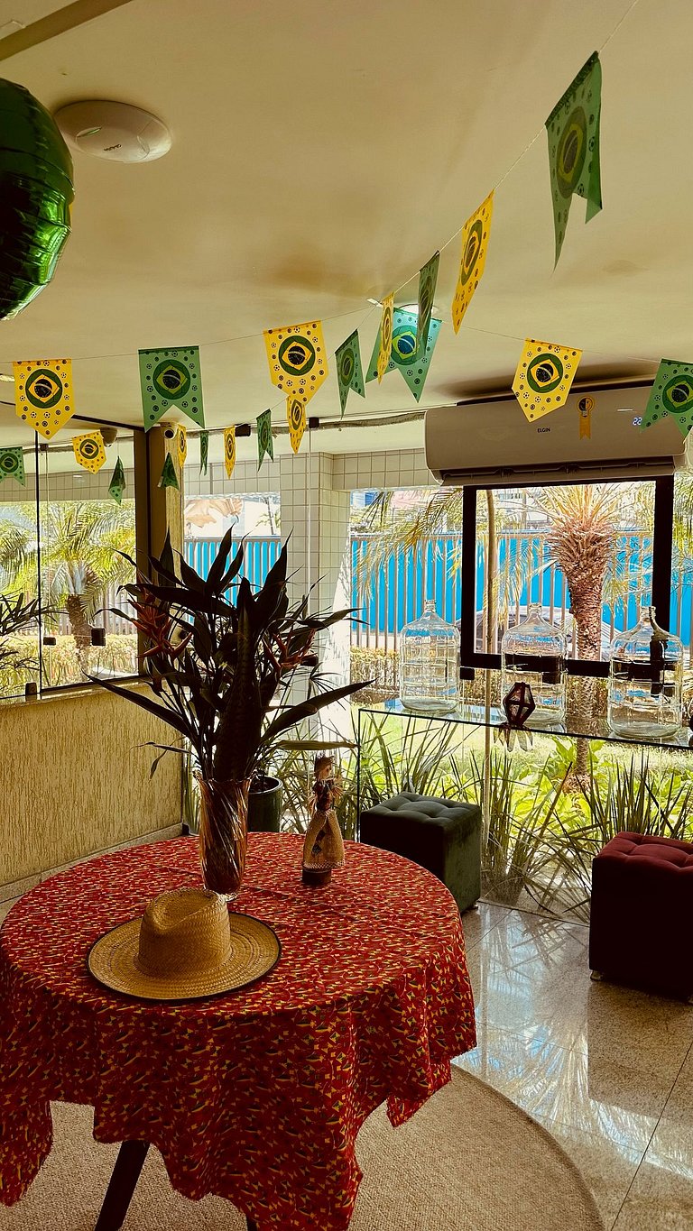 Loft a 200m do Shopping , com Piscina wifii